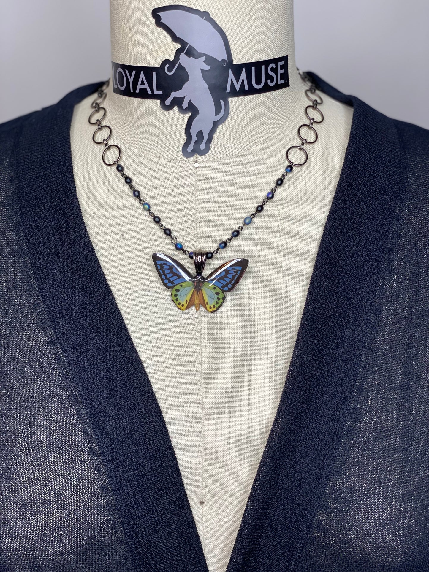 Ombre Radiance Butterfly Necklace