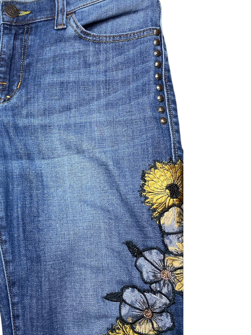Bumble Bee & Daisies Jeans Sz:10