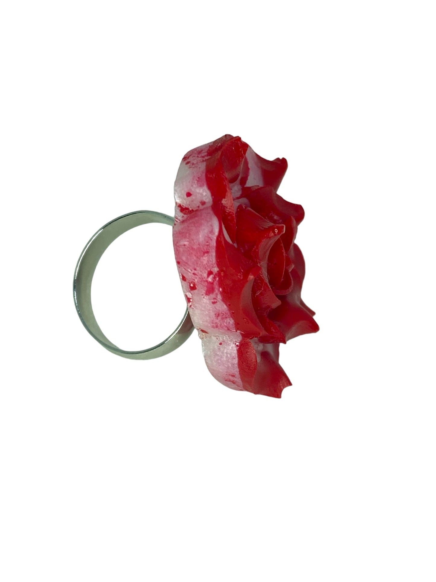 Rose Ring - Red White