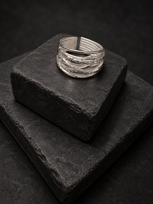 Entwined Sterling Ring