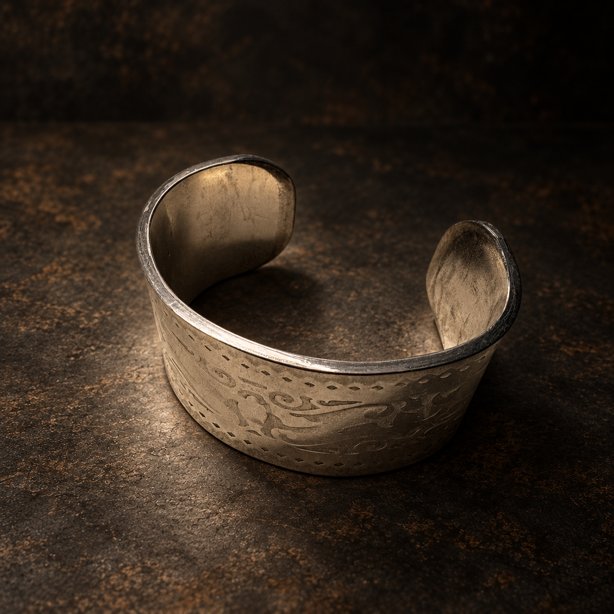 Nocturne Cuff — Natural Pewter Finish