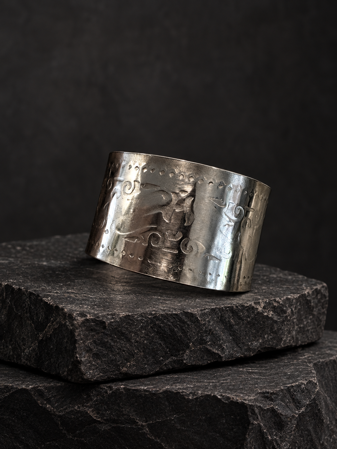 Nocturne Cuff — Natural Pewter Finish