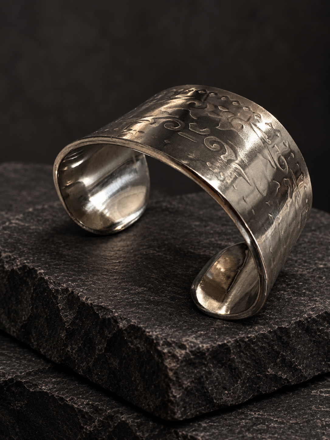 Nocturne Cuff — Natural Pewter Finish