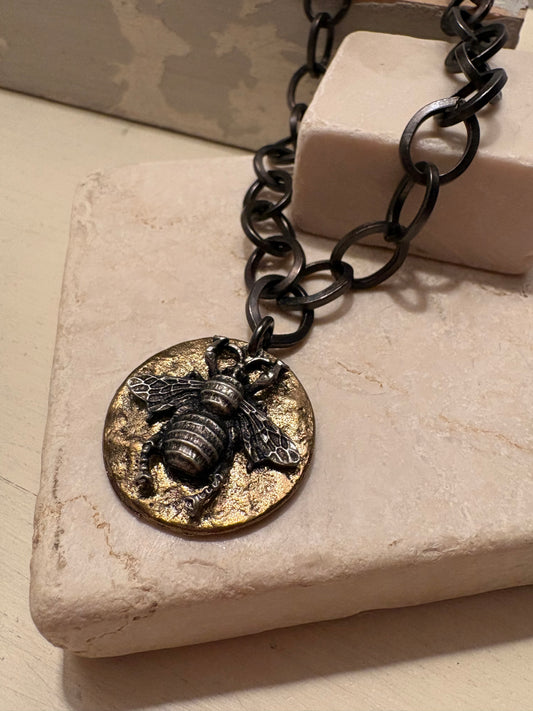 The Keeper – Bee Medallion Necklace