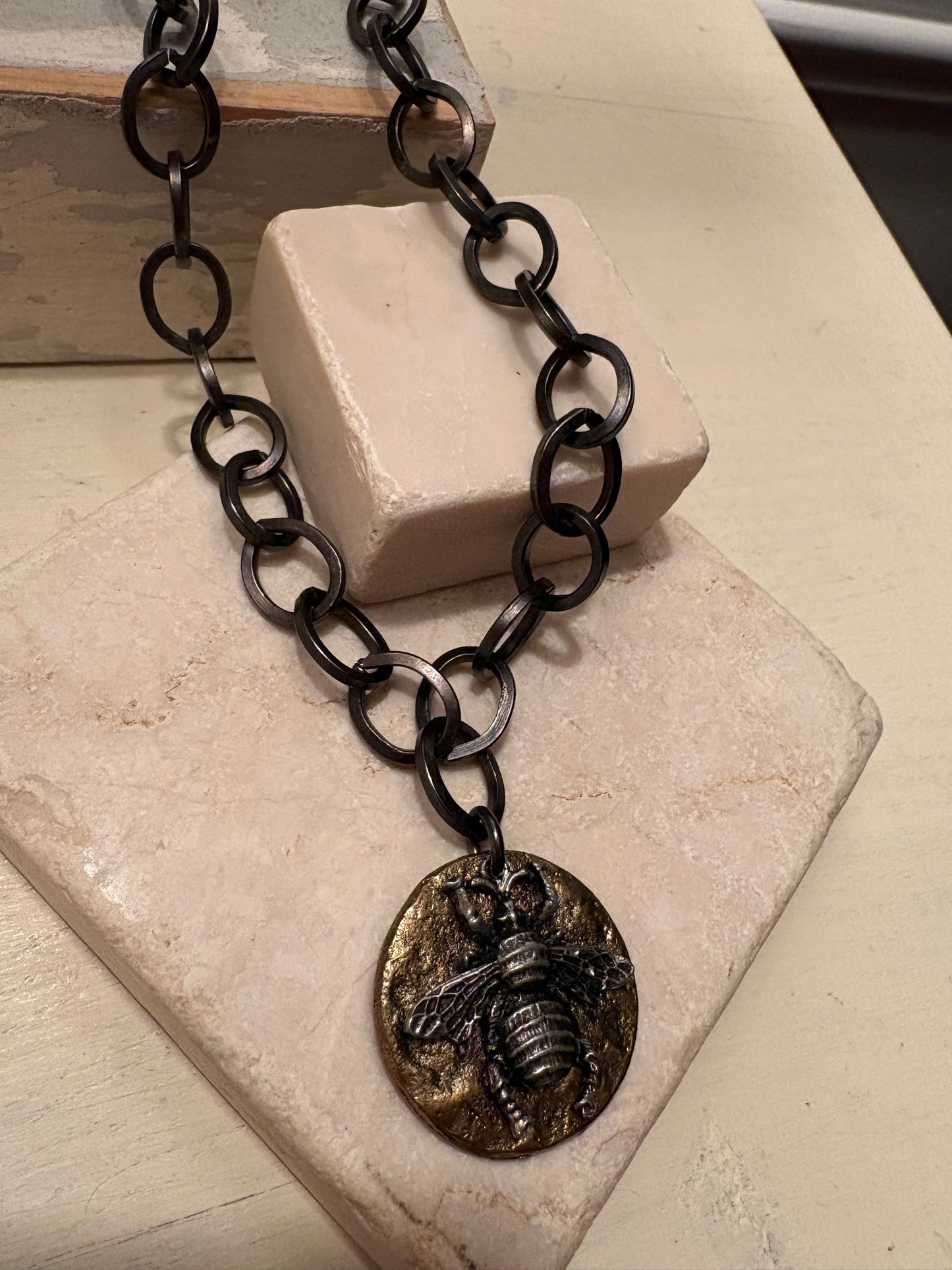 The Keeper – Bee Medallion Necklace