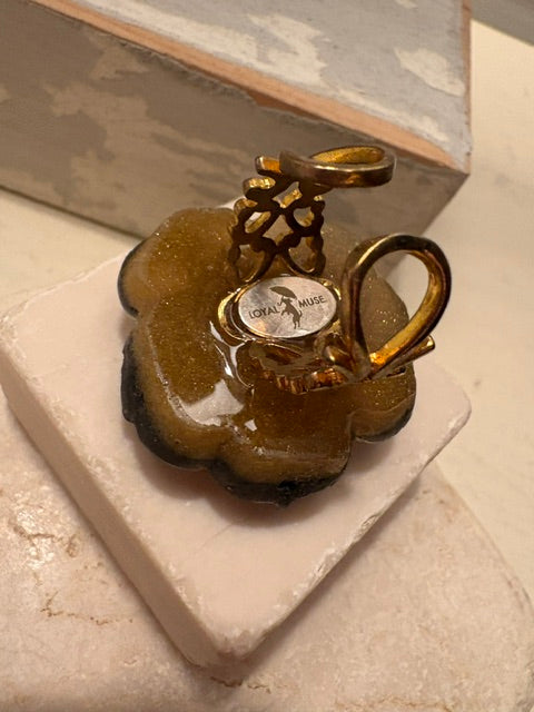 Bloom - Black & Gold With Gold Shank