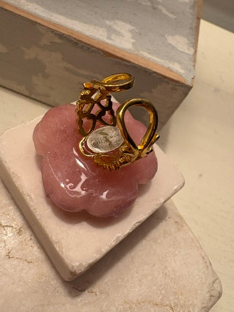 Bloom –  Pale Pink & Silver With Gold Shank