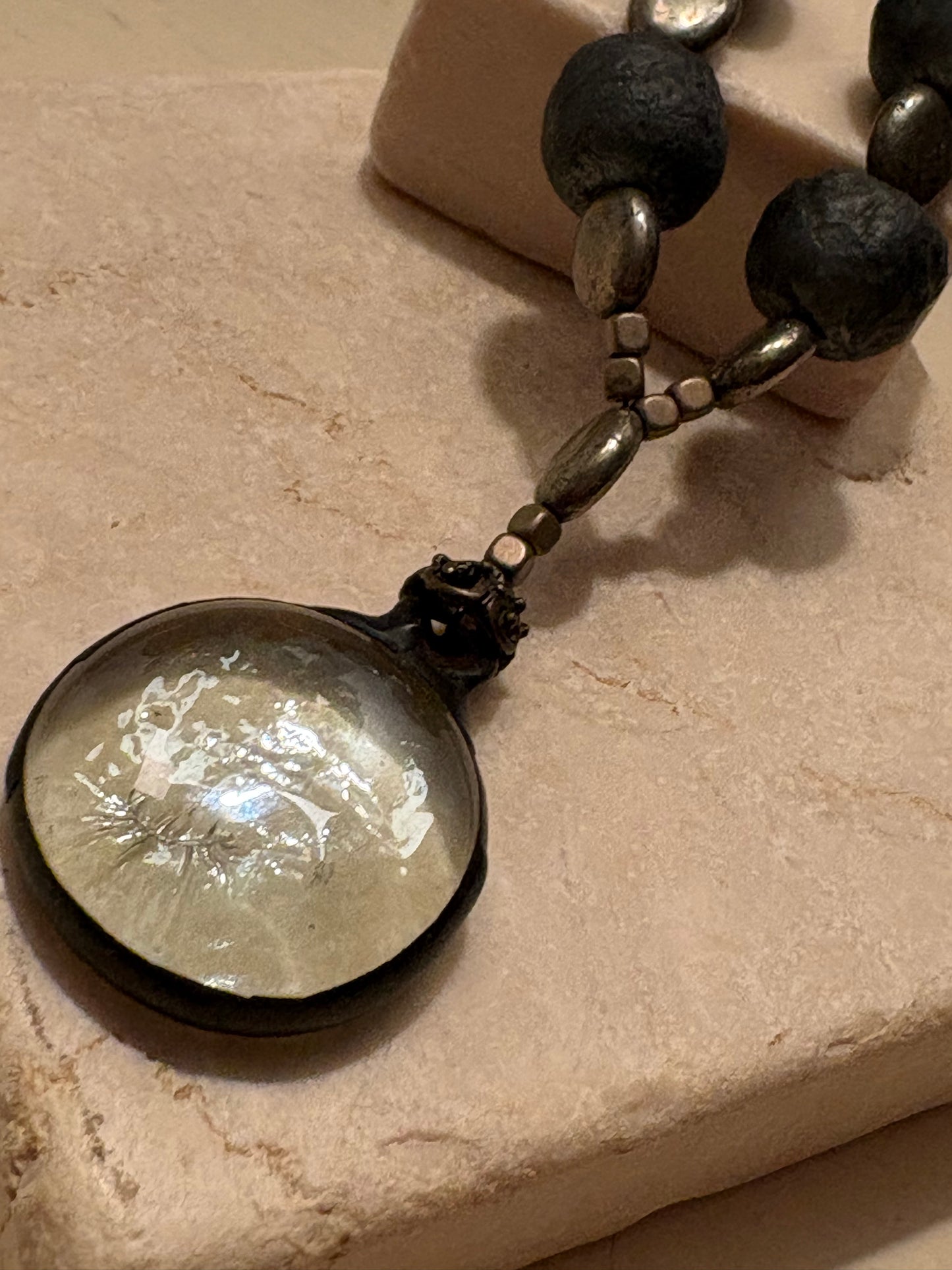 Regalia – Fractured Glass Medallion Necklace