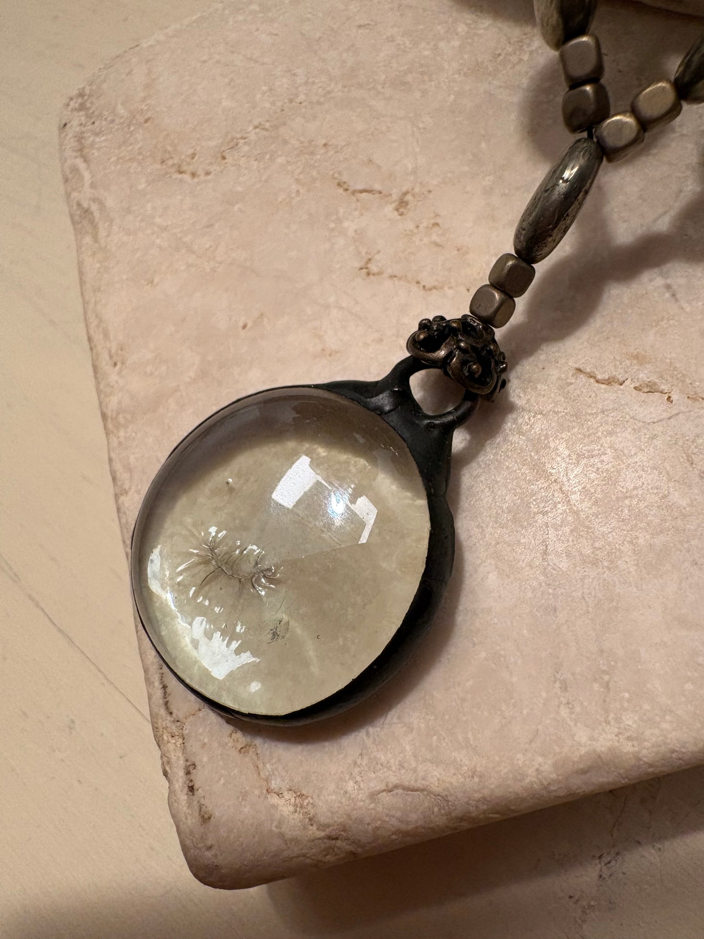 Regalia – Fractured Glass Medallion Necklace