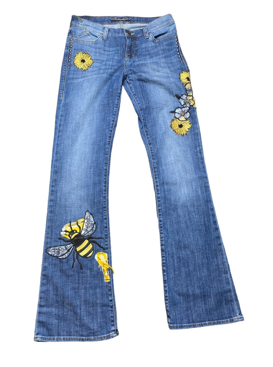 Bumble Bee & Daisies Jeans Sz:10