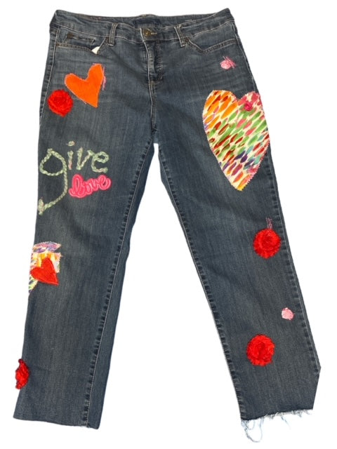 Give Love Upcycled Denim Jeans