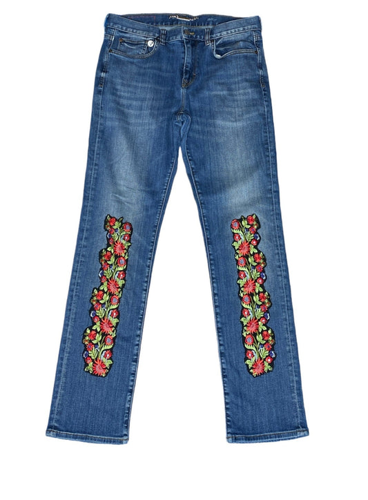 Floral Elegance Jeans Sz:14