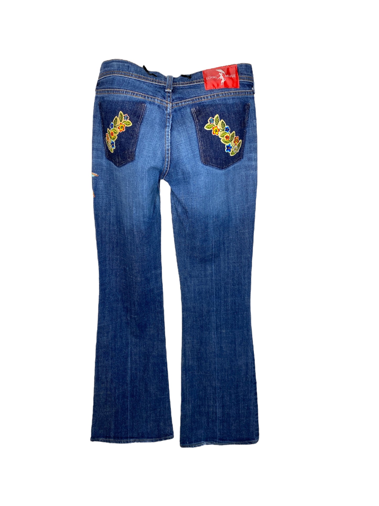 Velvet Hatching & Zig Zag Jeans Sz: 8